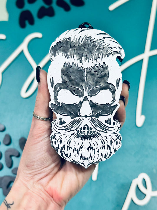 Bearded Skull Car Freshie