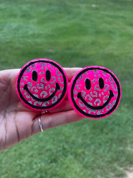 Leopard Smiley Vent Clips