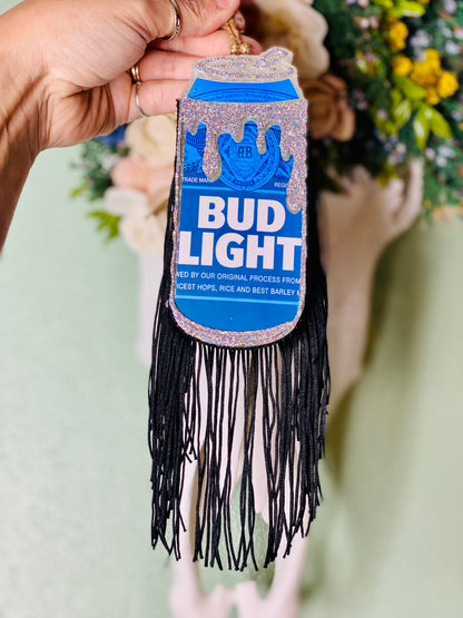 Slim Beer Car w/ Fringe Car Freshie