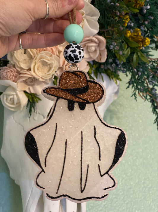 Cowboy Ghost Car Freshie