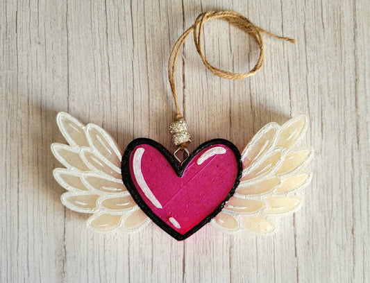 Heart with Wings Car Freshie