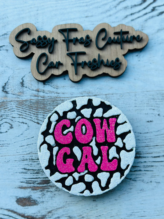 Cow Gal Car Freshie