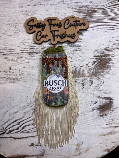 Slim Beer Car w/ Fringe Car Freshie