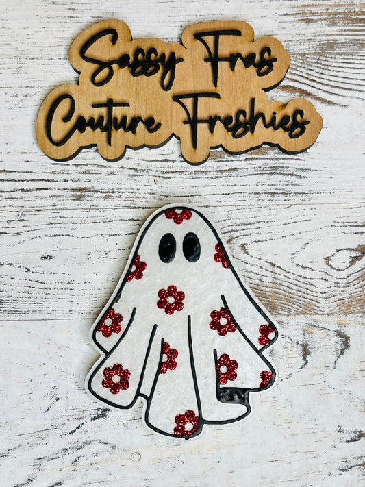 Floral Ghost Car Freshie