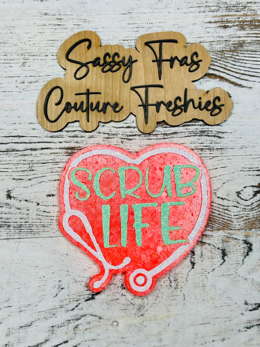 Scrub Life Car Freshie