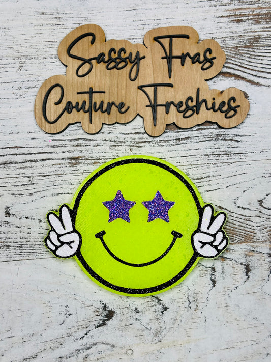 Smiley w/ Hands Car Freshie