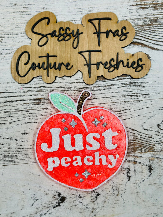 Just Peachy Car Freshie