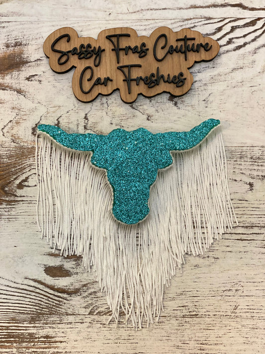 Longhorn w/ Fringe Car Freshie