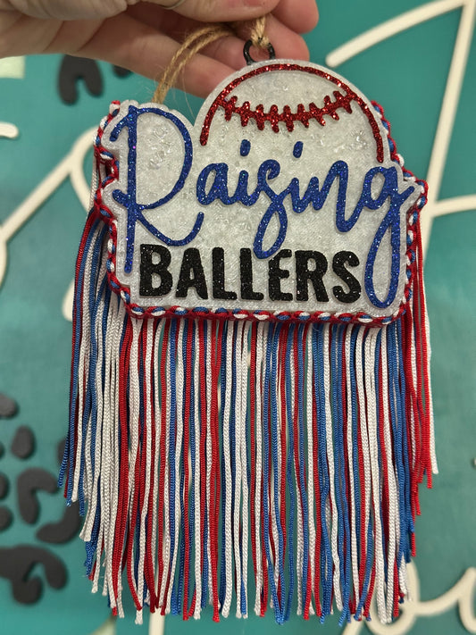 Raising Ballers w/ Fringe Car Freshie