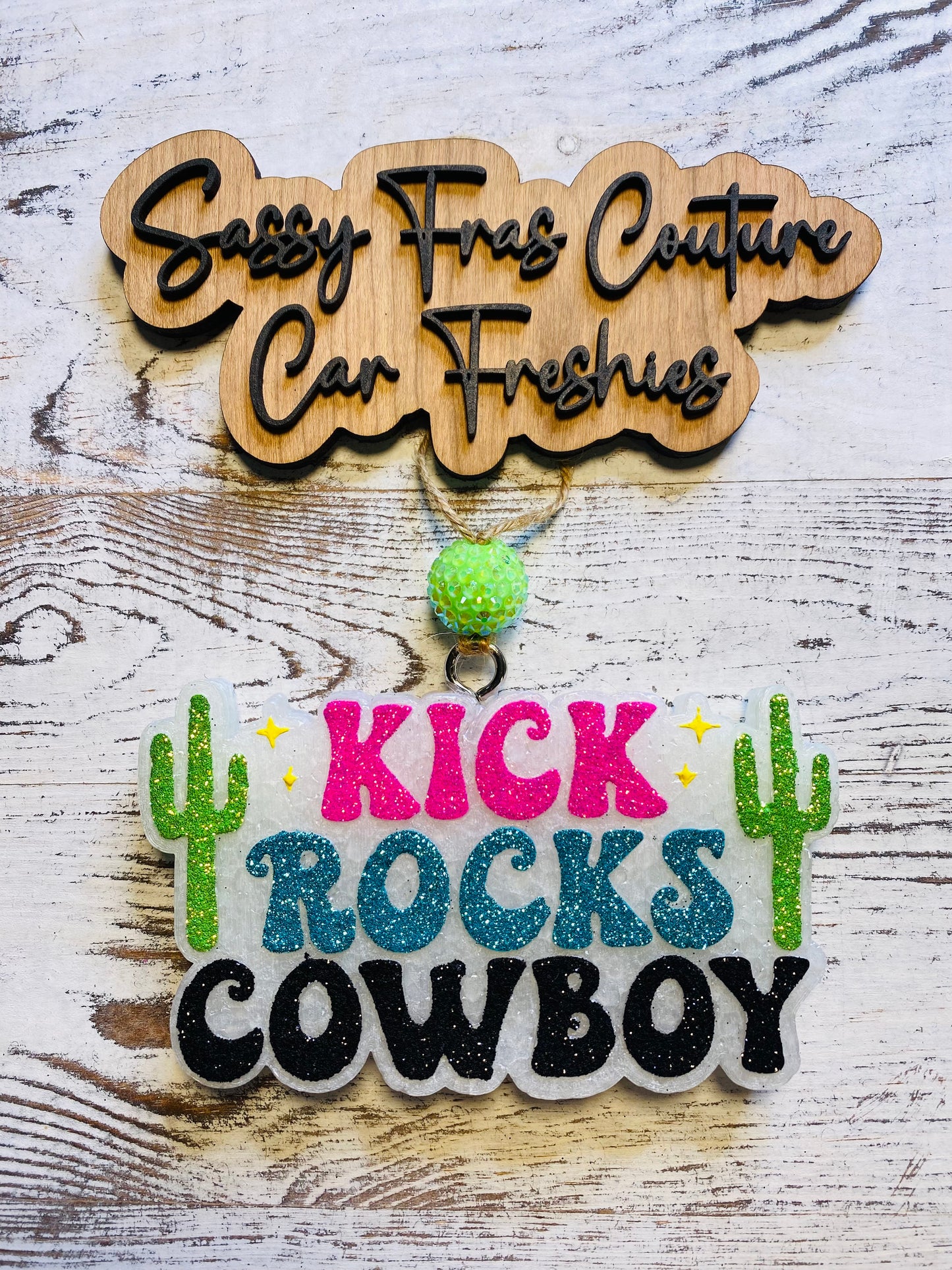 Kick Rocks Cowboy Car Freshie