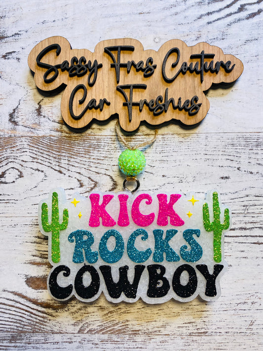 Kick Rocks Cowboy Car Freshie