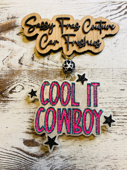 Cool It Cowboy Car Freshie
