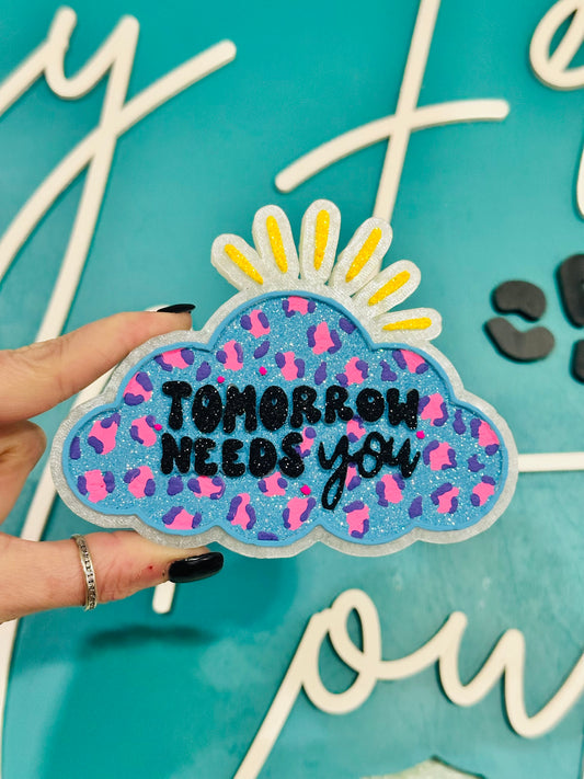Tomorrow Needs You Cloud Car Freshie