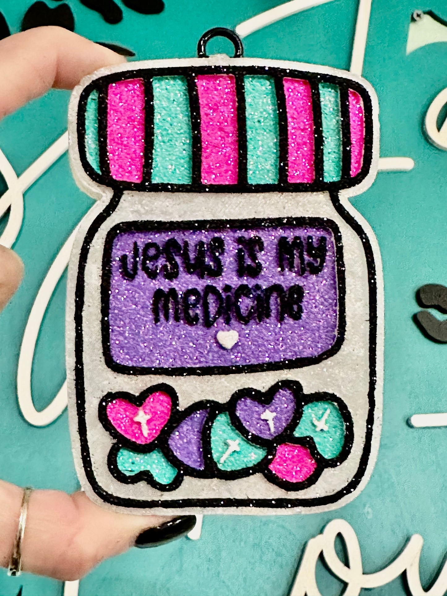 Jesus is my Medicine Car Freshie