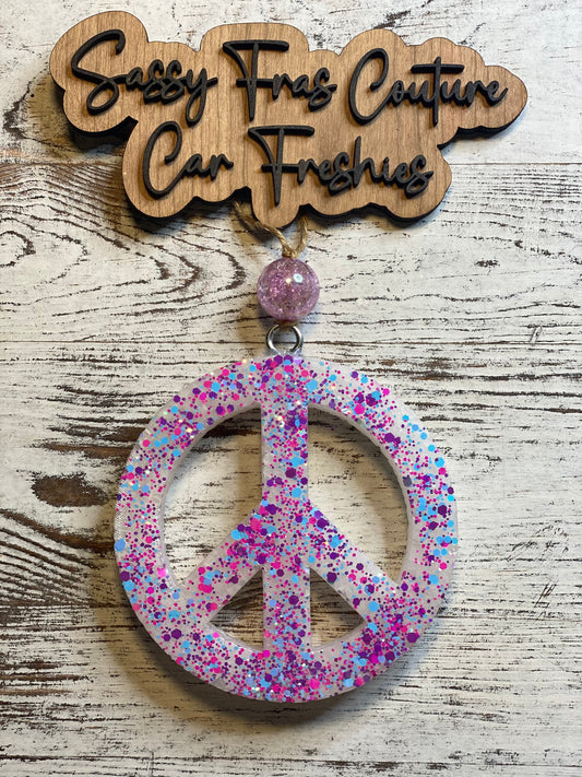Peace Sign Car Freshie