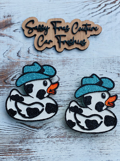 Cow Print Duck Car Freshie