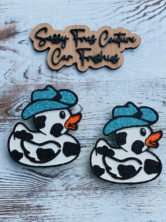 Cow Print Duck Car Freshie