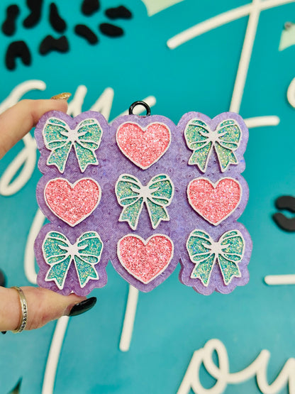 Hearts & Bows Car Freshie