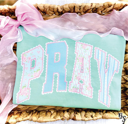 Pray Faux Lace Tee