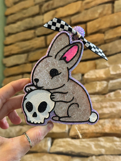 Bunny w/ Skull Car Freshie