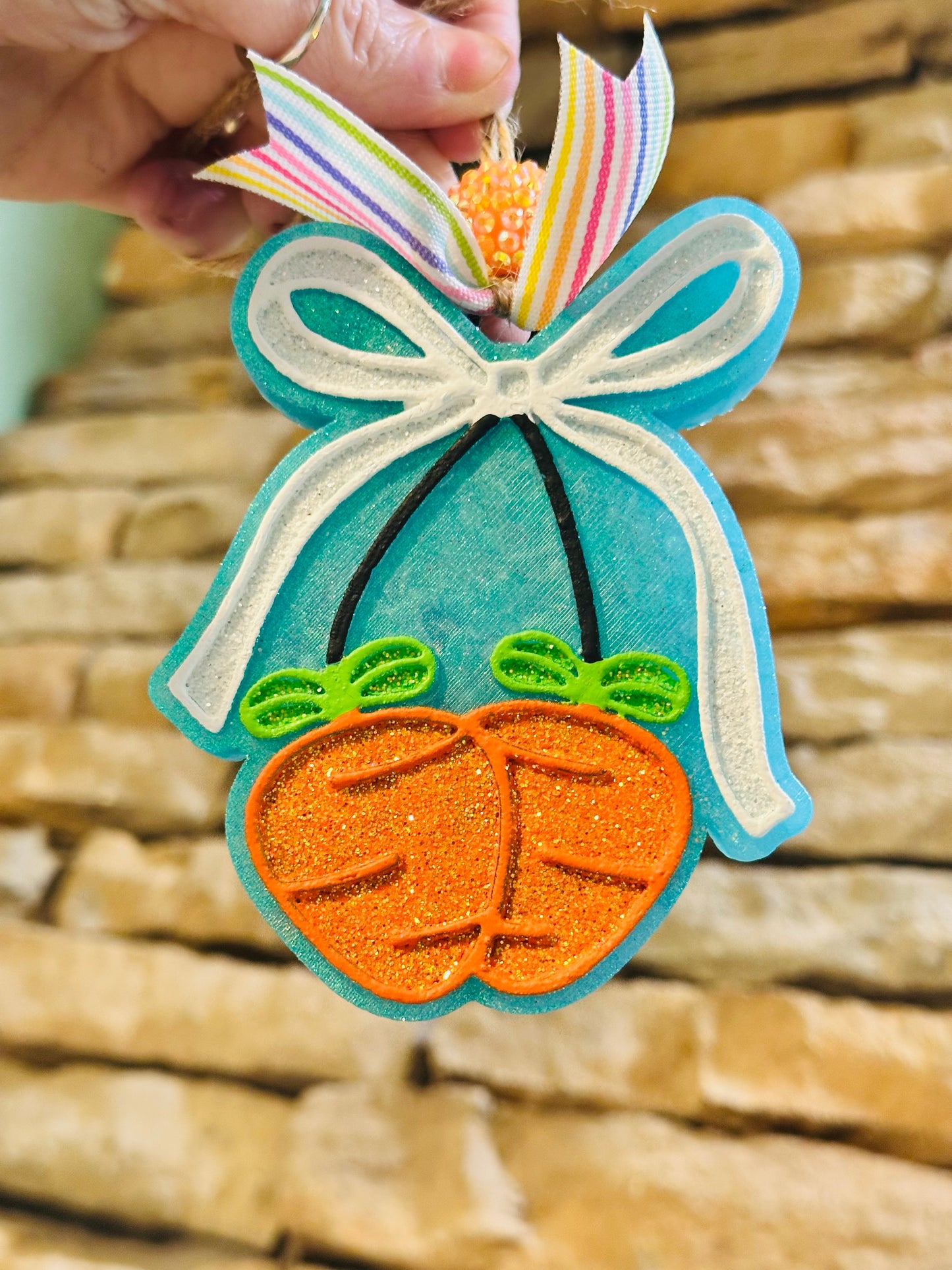 Carrots w/ Bow Car Freshie