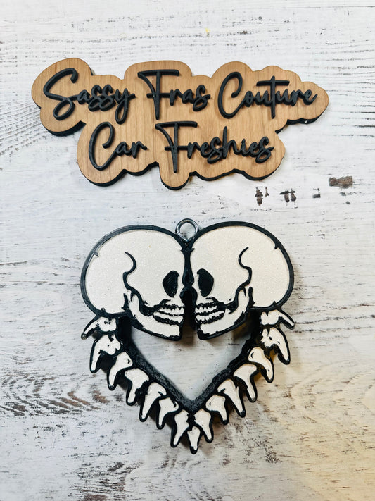 Skeleton Heart Car Freshie