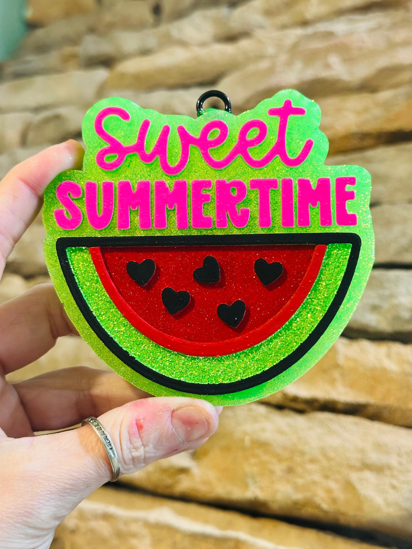 Sweet Summertime Watermelon Car Freshie