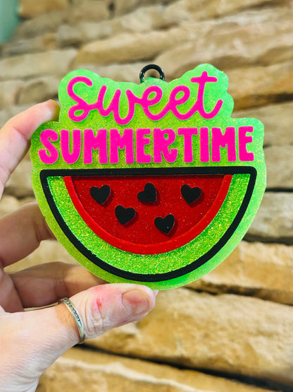 Sweet Summertime Watermelon Car Freshie