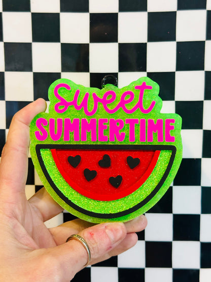 Sweet Summertime Watermelon Car Freshie