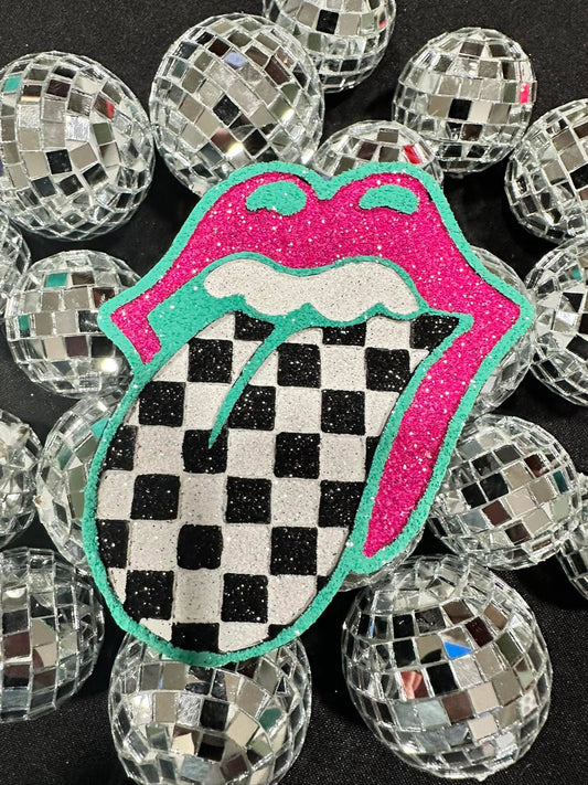 Pink & Teal Tongue Car Freshie