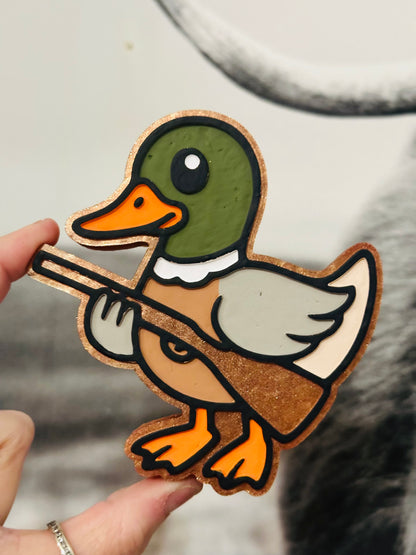 Duck w/ Shot Gun Car Freshie