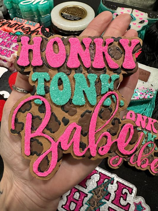Leopard Honky Tonk Babe Car Freshie