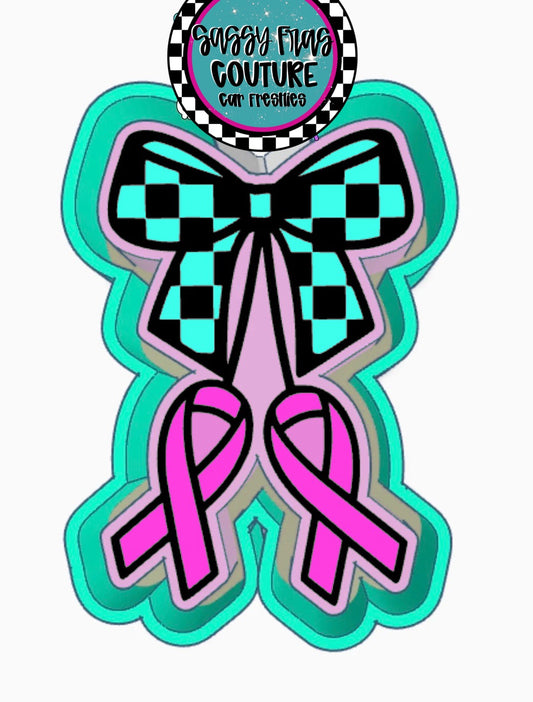 Breast Cancer Ribbon Car Freshie