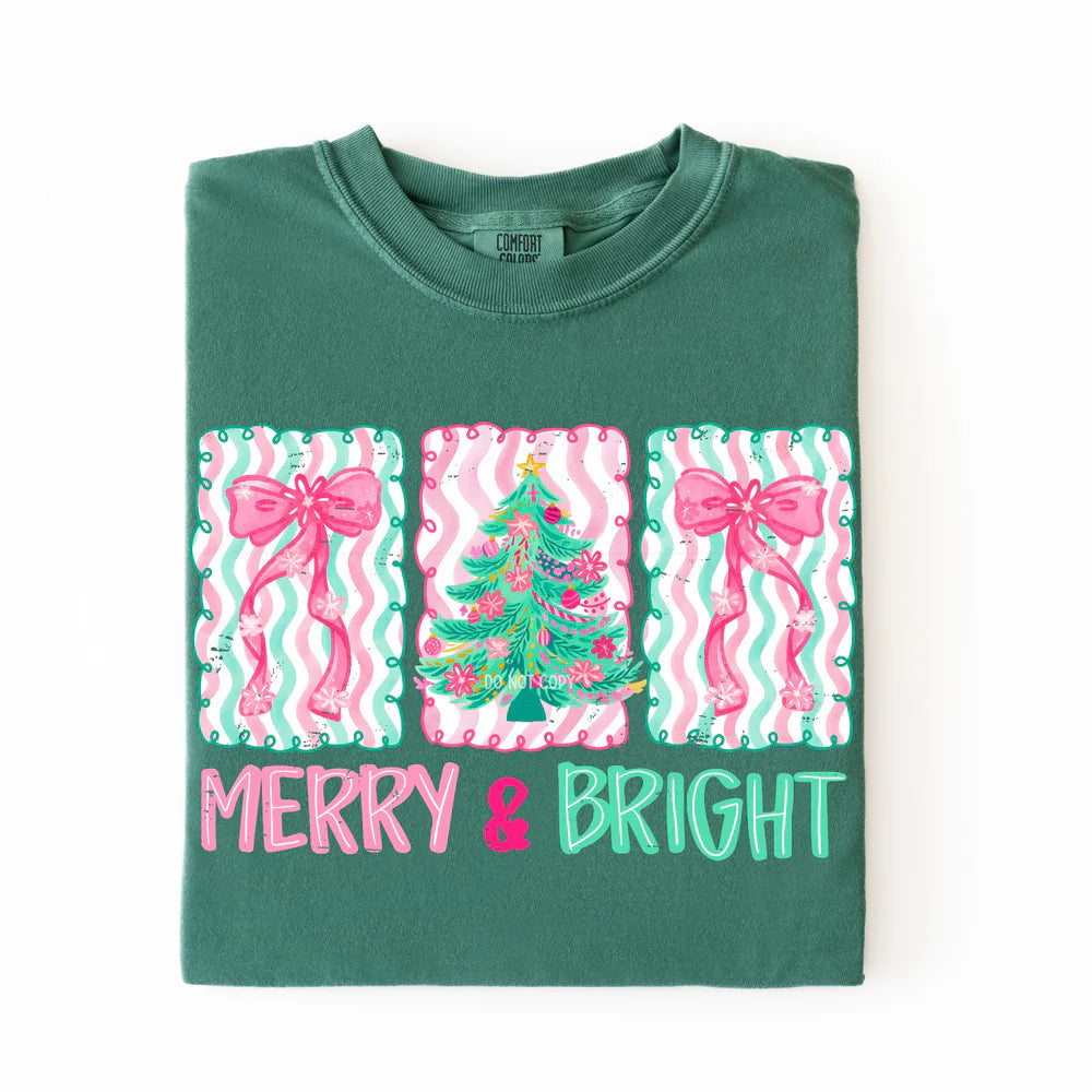 Merry & Bright Comfort Color Tee