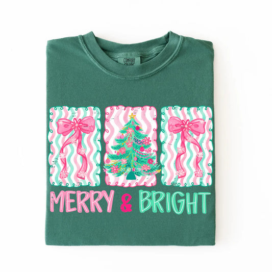 Merry & Bright Comfort Color Tee