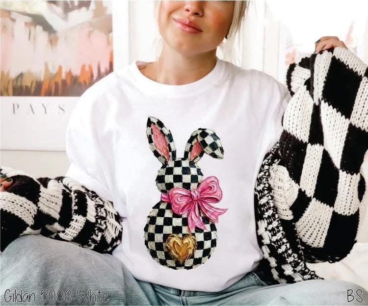 Checkered Bunny Tee