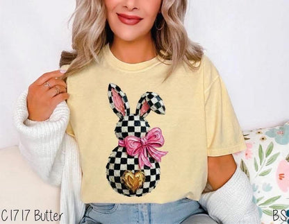 Checkered Bunny Tee