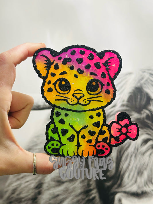 Lisa The Leopard Car Freshie