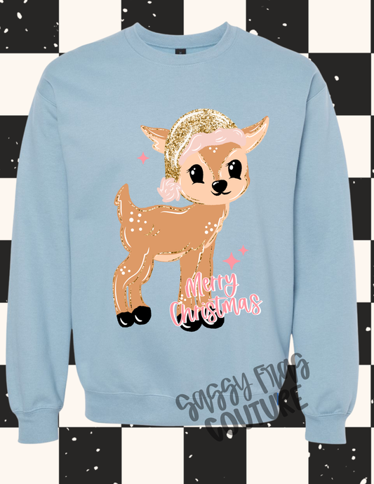Glitter Deer Sweatshirt
